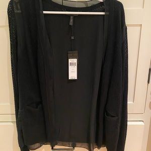 Womens BCBG Maxaria Eugene sweater. Size large. New. Black